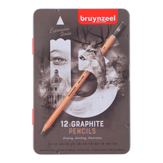 Bruynzeel graphite blyantsæt - Fast Lavpris 