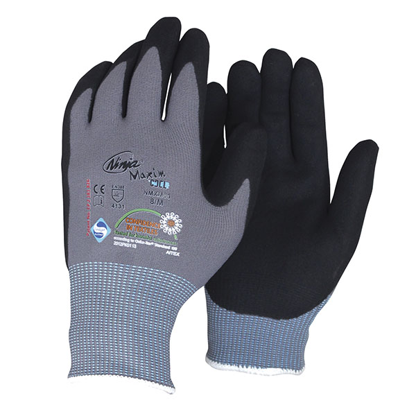 Se Ninja Maxim handske (12 par) - komfortab... Str. 7 / small hos HC Farver